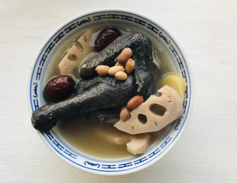 Lotus Root, Peanut & Silkie Chicken Soup
