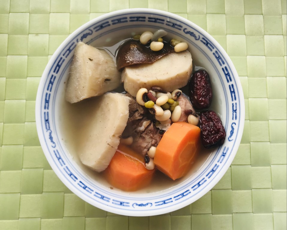 Kudzu, Three-Bean and Pork Rib Soup