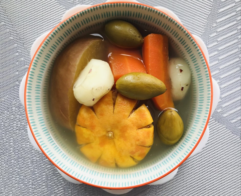 Chinese Olive, Apple and Candied Tangerine Water