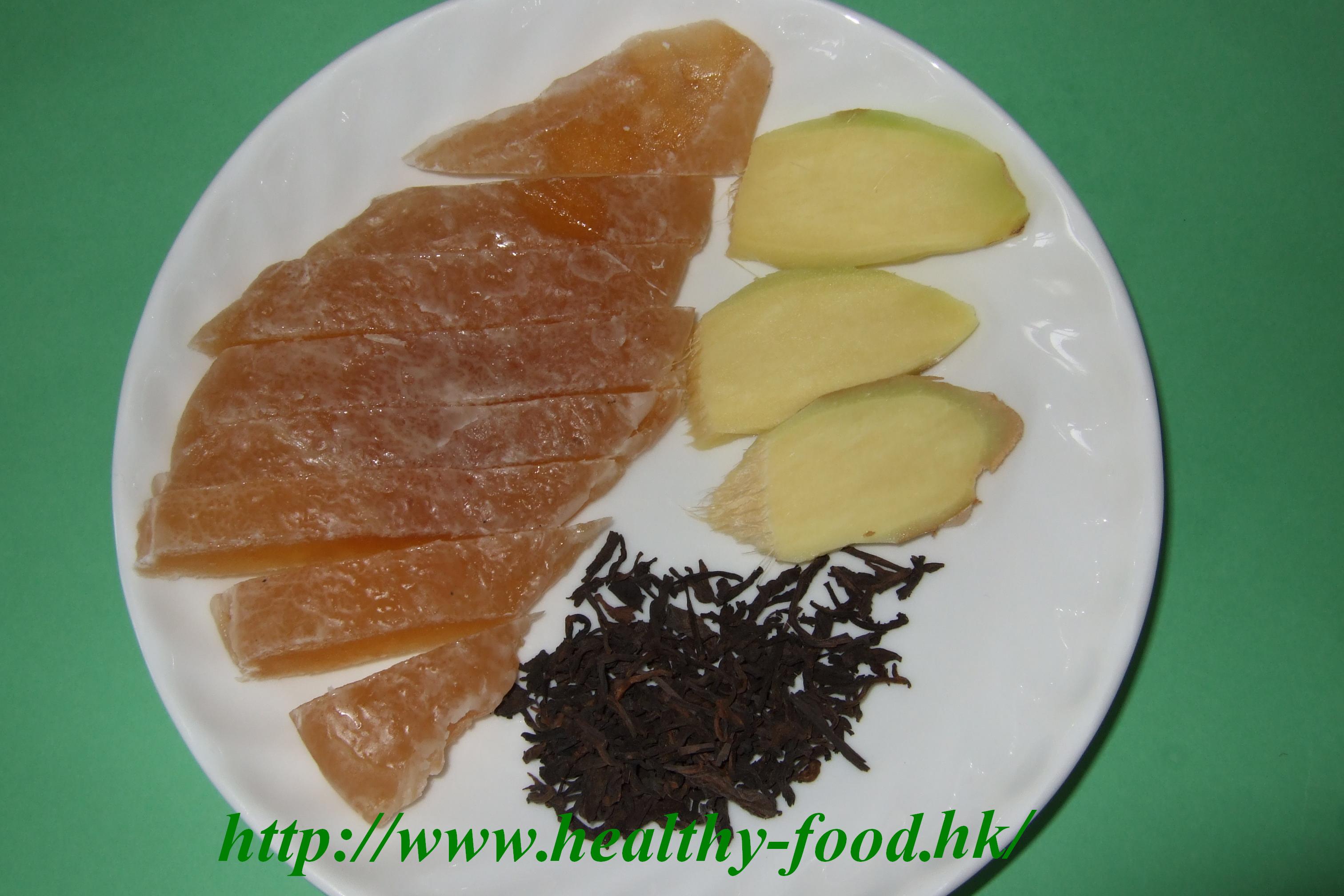 Pomelo Peel and Ginger Tea