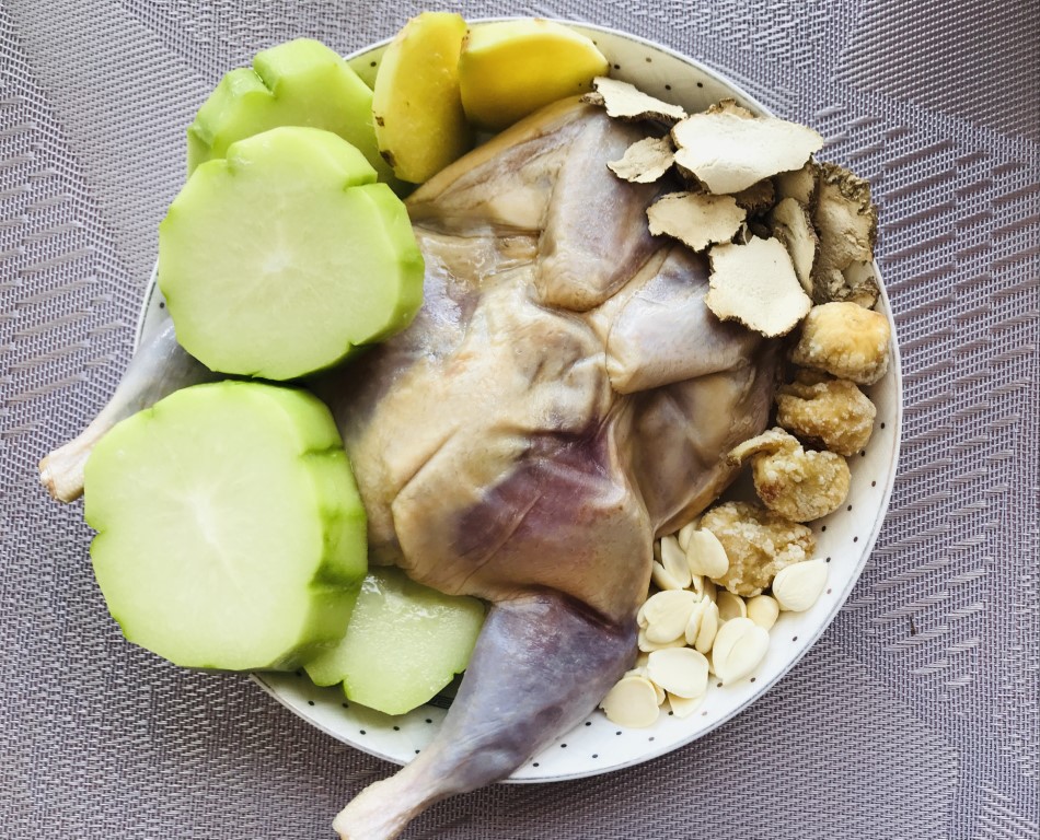 Tiger Milk Mushroom, Chayote and Partridge Soup