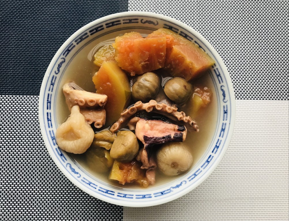 Green Papaya, Octopus, Chestnut and Fig Soup