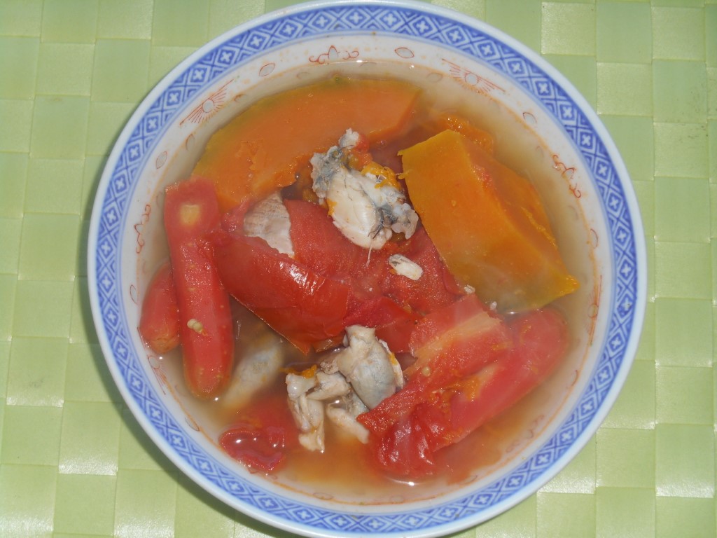 Pumpkin, Tomato, Carrot and Frog Soup