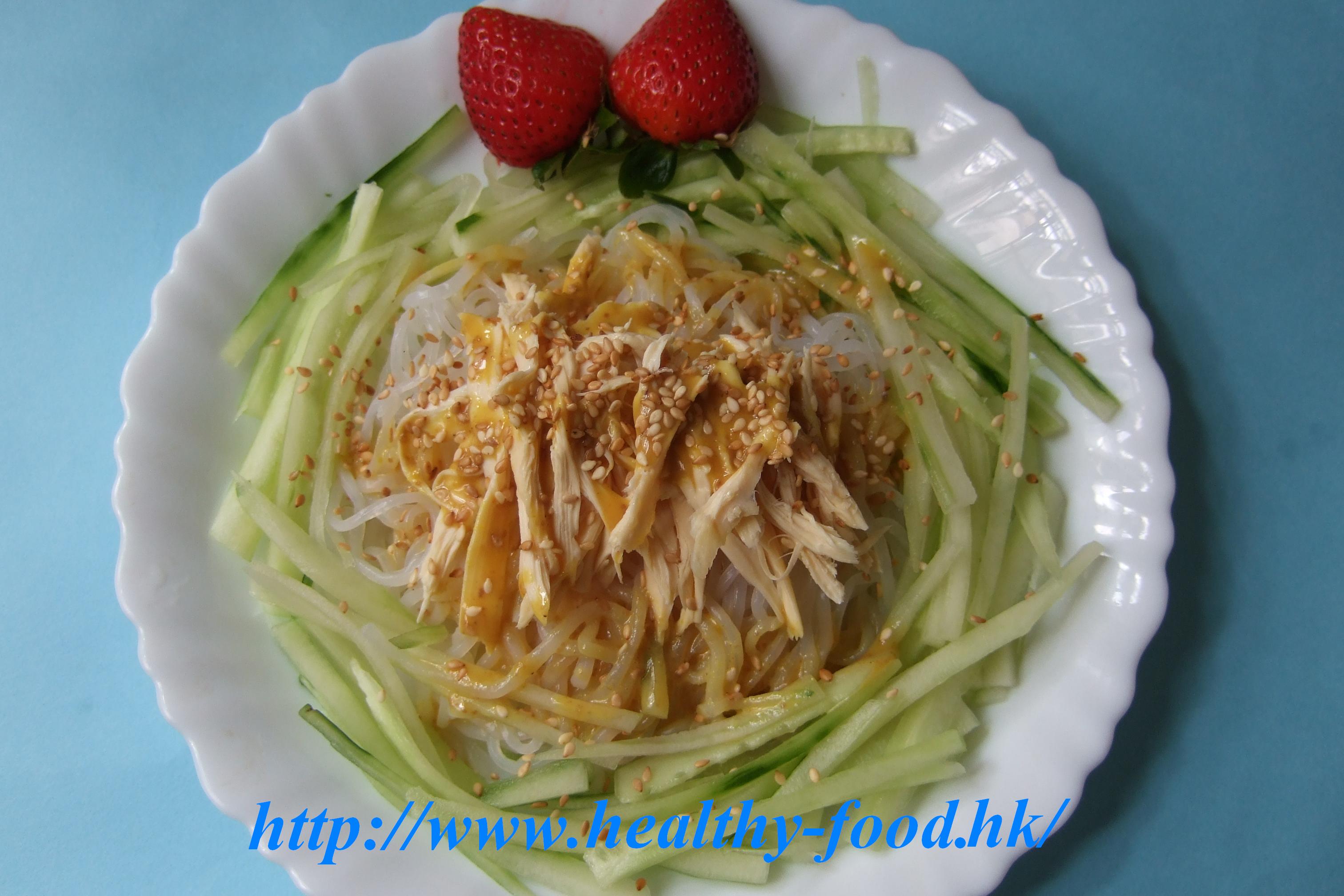 Sesame-Mustard Konjac Noodle Salad with Chicken