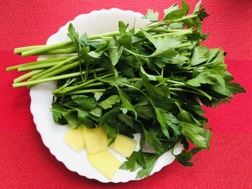 Parsley and Ginger Water