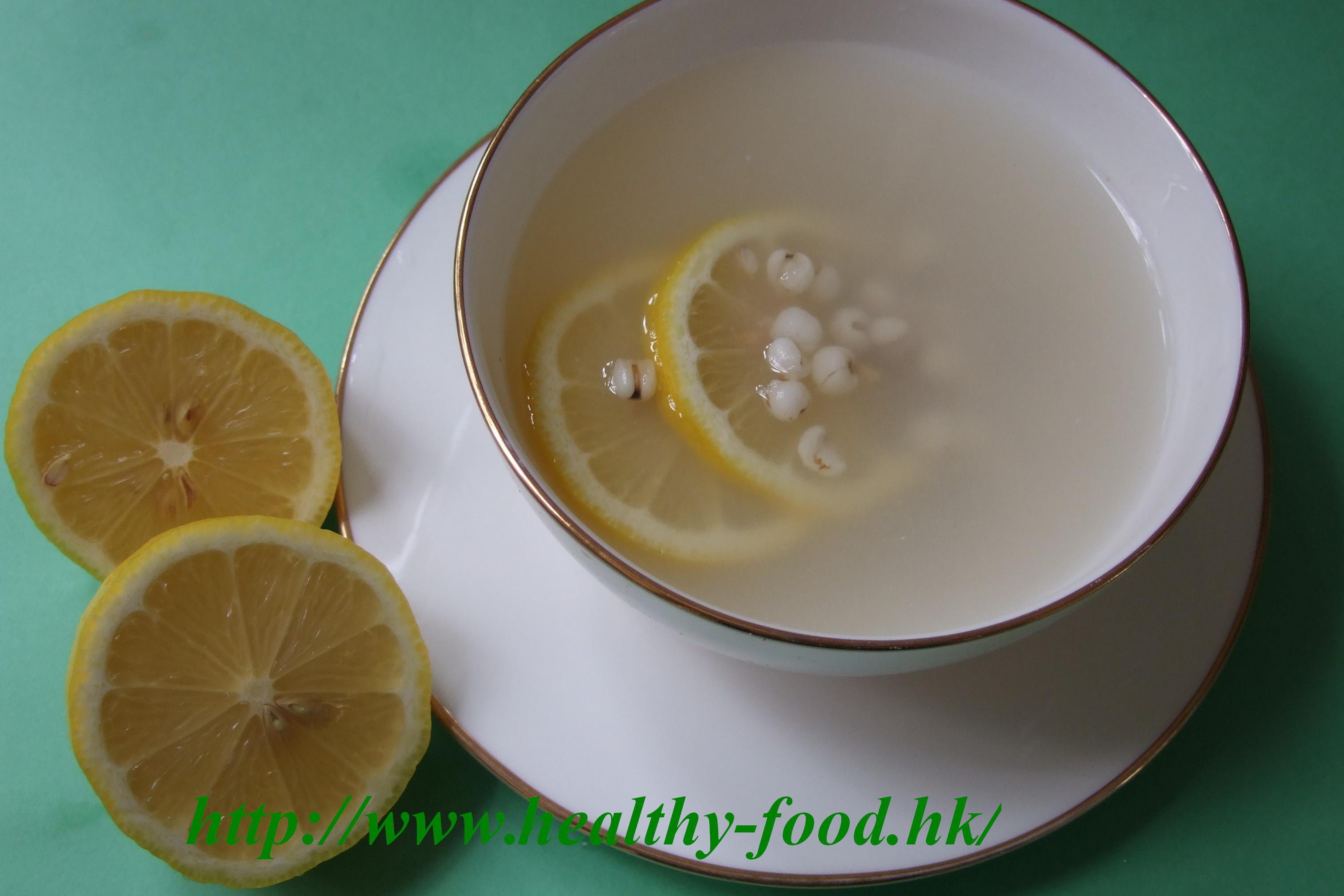 Lemon and Job's Tears Water