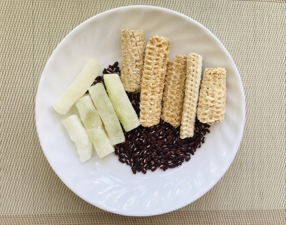 Candied Winter Melon, Adzuki Bean and Corn Silk Tea