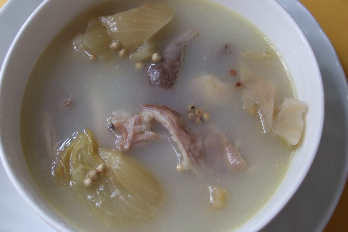White Peppercorn, Pickled Mustard Green and Pork Stomach Soup