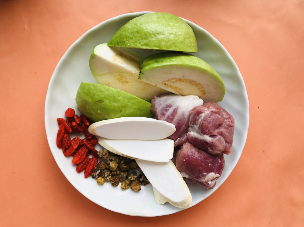 Chinese Yam, Dendrobium, Goji and Guava Soup