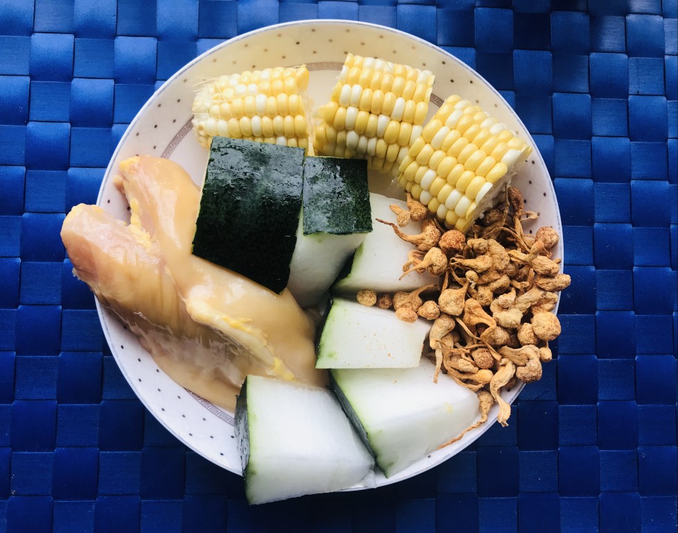 Cordyceps Spore Winter Melon Chicken Breast Soup