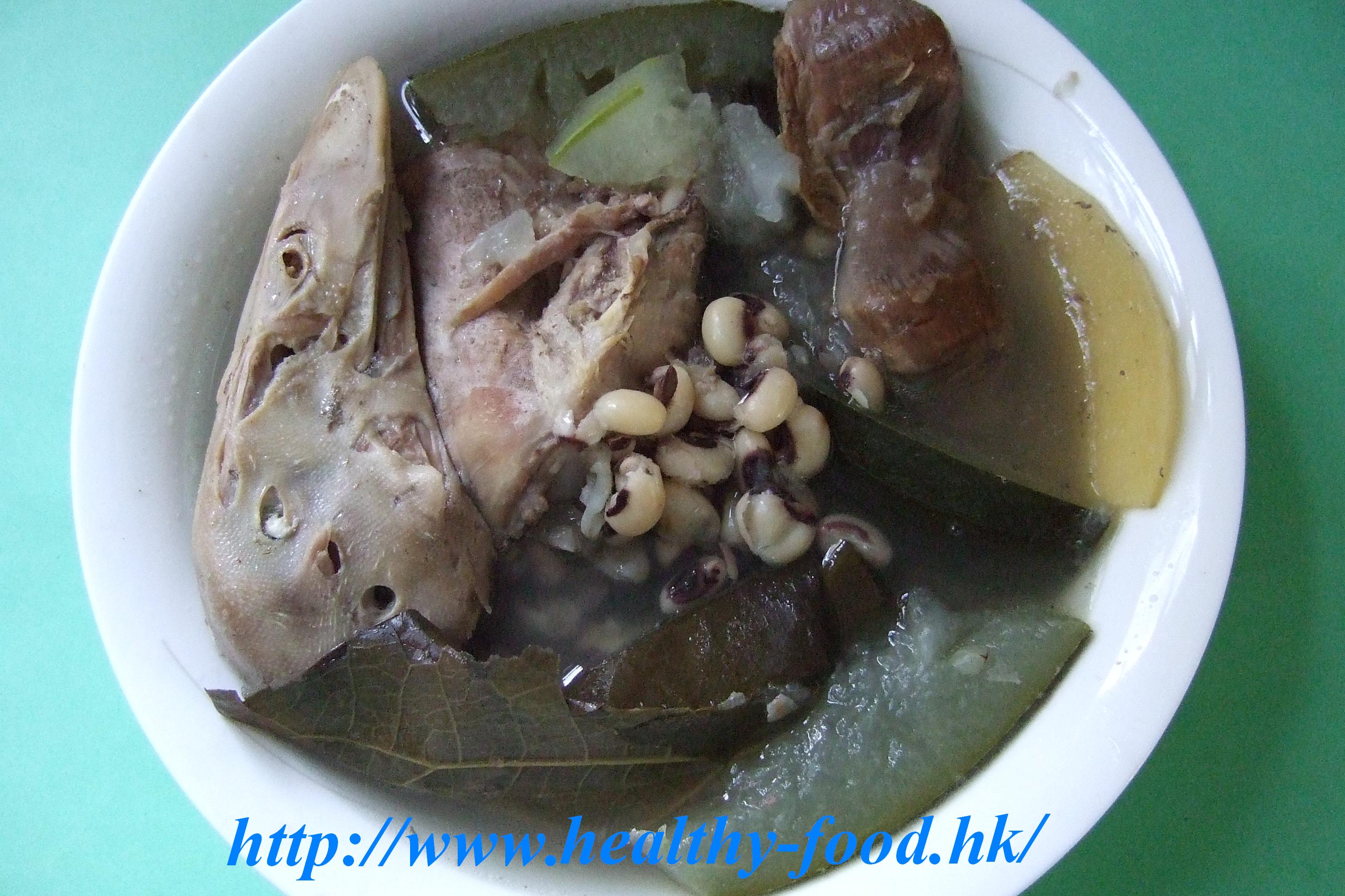 Lotus Leaf, Winter Melon, Black-Eyed Pea and Duck Soup