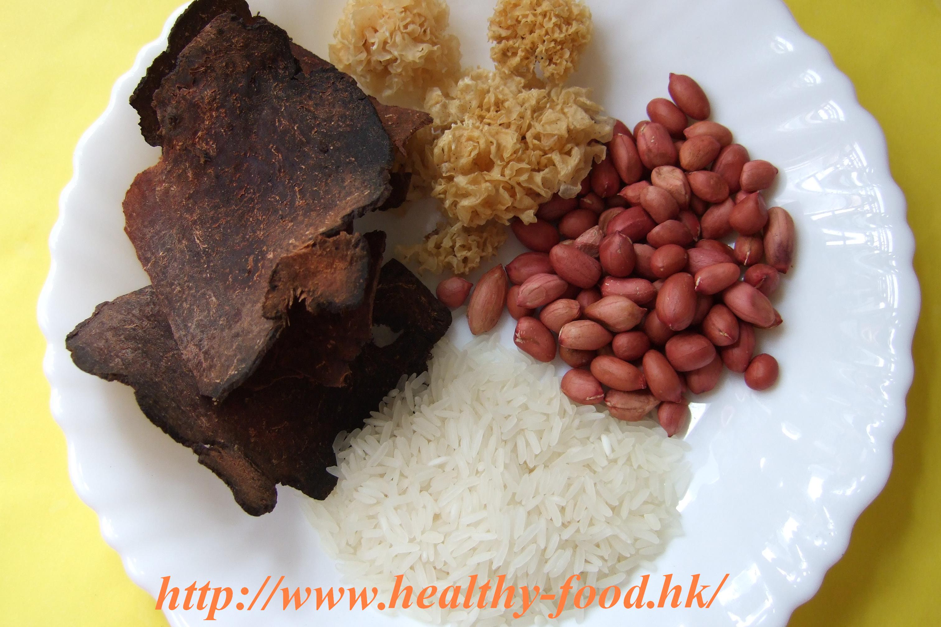 Snow Fungus, Fo-Ti and Peanut Congee