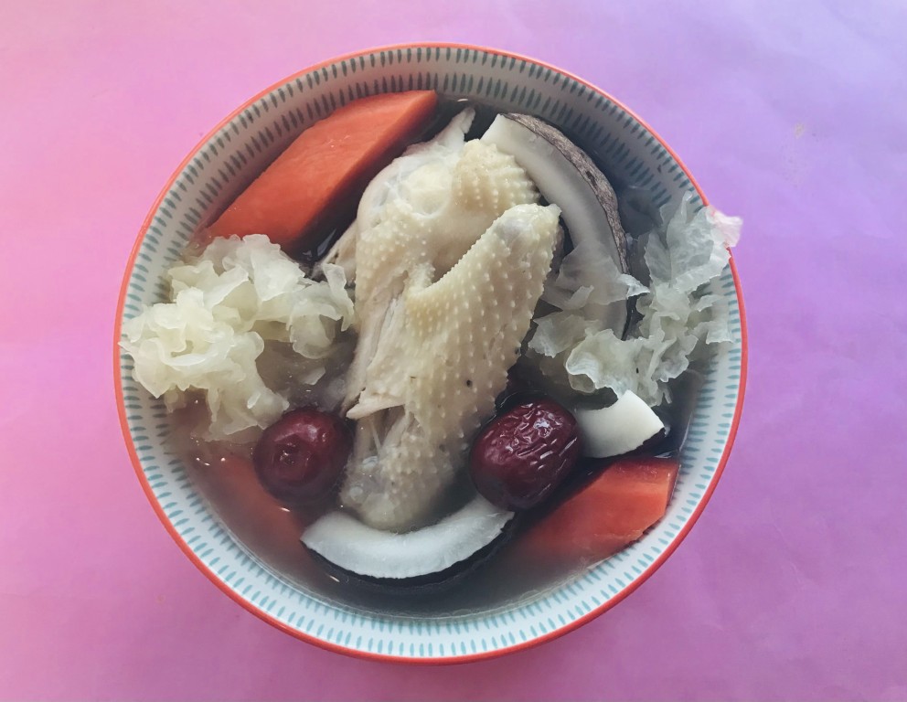 Mini Coconut, Snow Fungus and Free-Range Chicken Soup