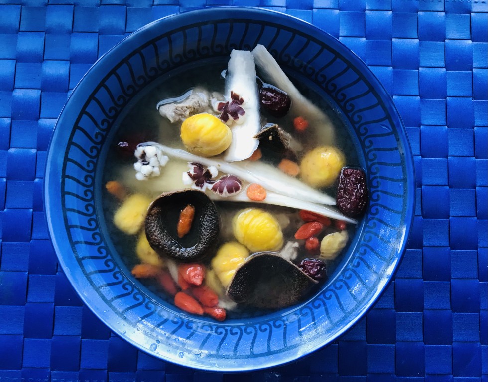 Fresh Yam, Goji, Euryale Seed & Chestnut Soup