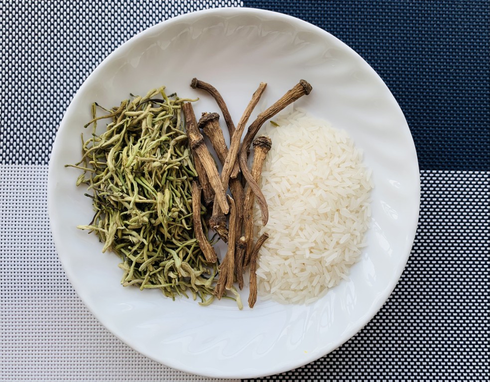 Dandelion and Honeysuckle Congee
