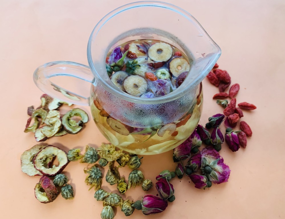 Hawthorn, Rose, Goji and Chrysanthemum Tea