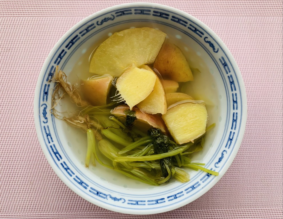 Apple, Ginger and Coriander Water