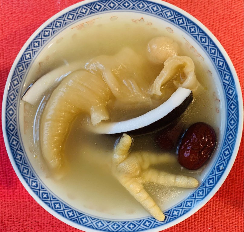 Coconut, Fish Maw and Chicken Feet Soup