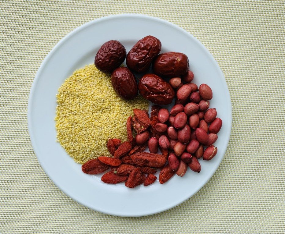 Red Date, Goji, Peanut and Millet Porridge