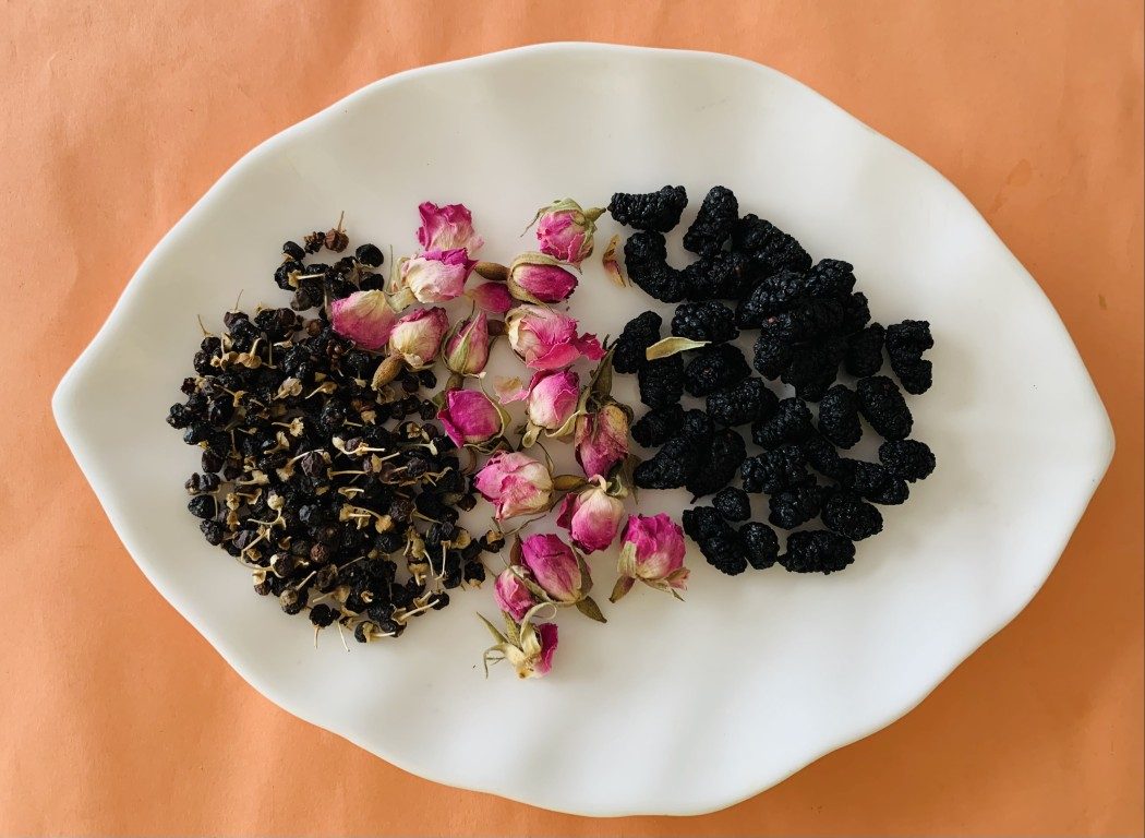 Mulberry, Rose and Black Goji Tea