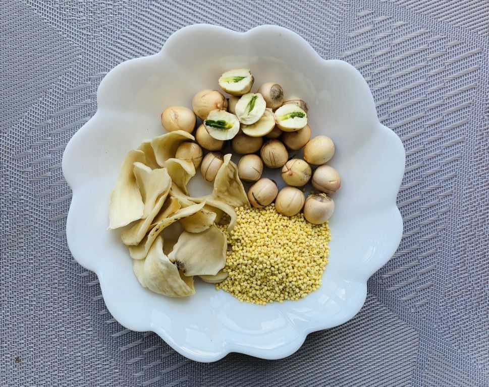 Lotus Seed, Lily Bulb and Millet Congee