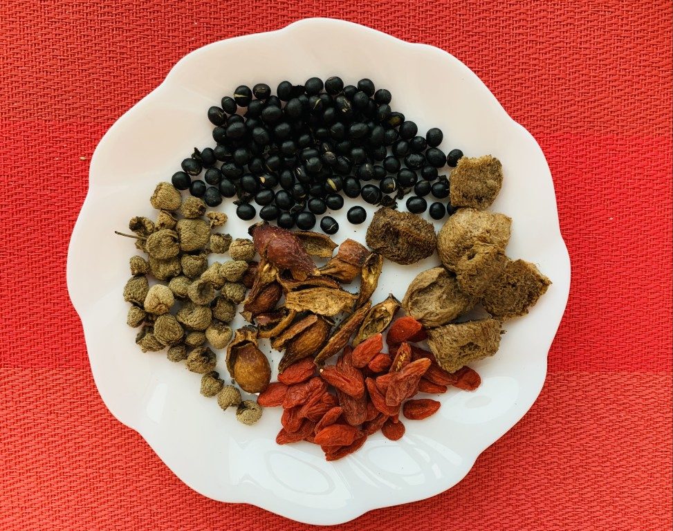 Mantis Egg Case and Black Bean Soup