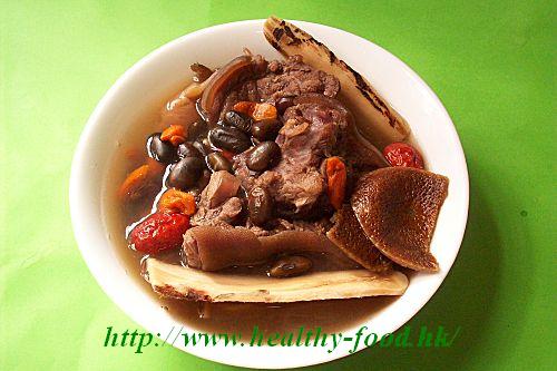 Astragalus, Black Bean and Lamb Neck Soup