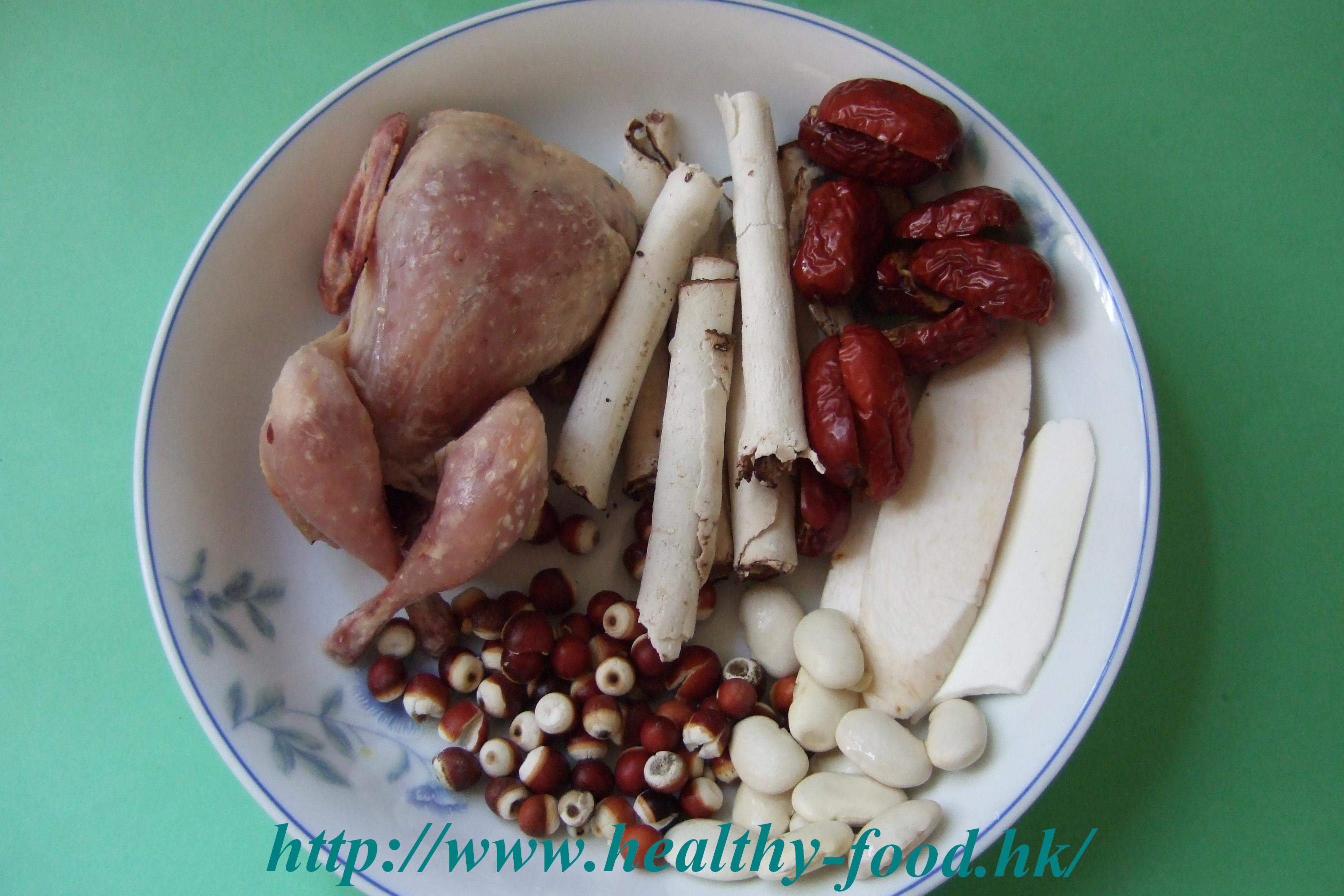 Chinese Yam, Euryale, Poria and Quail Soup