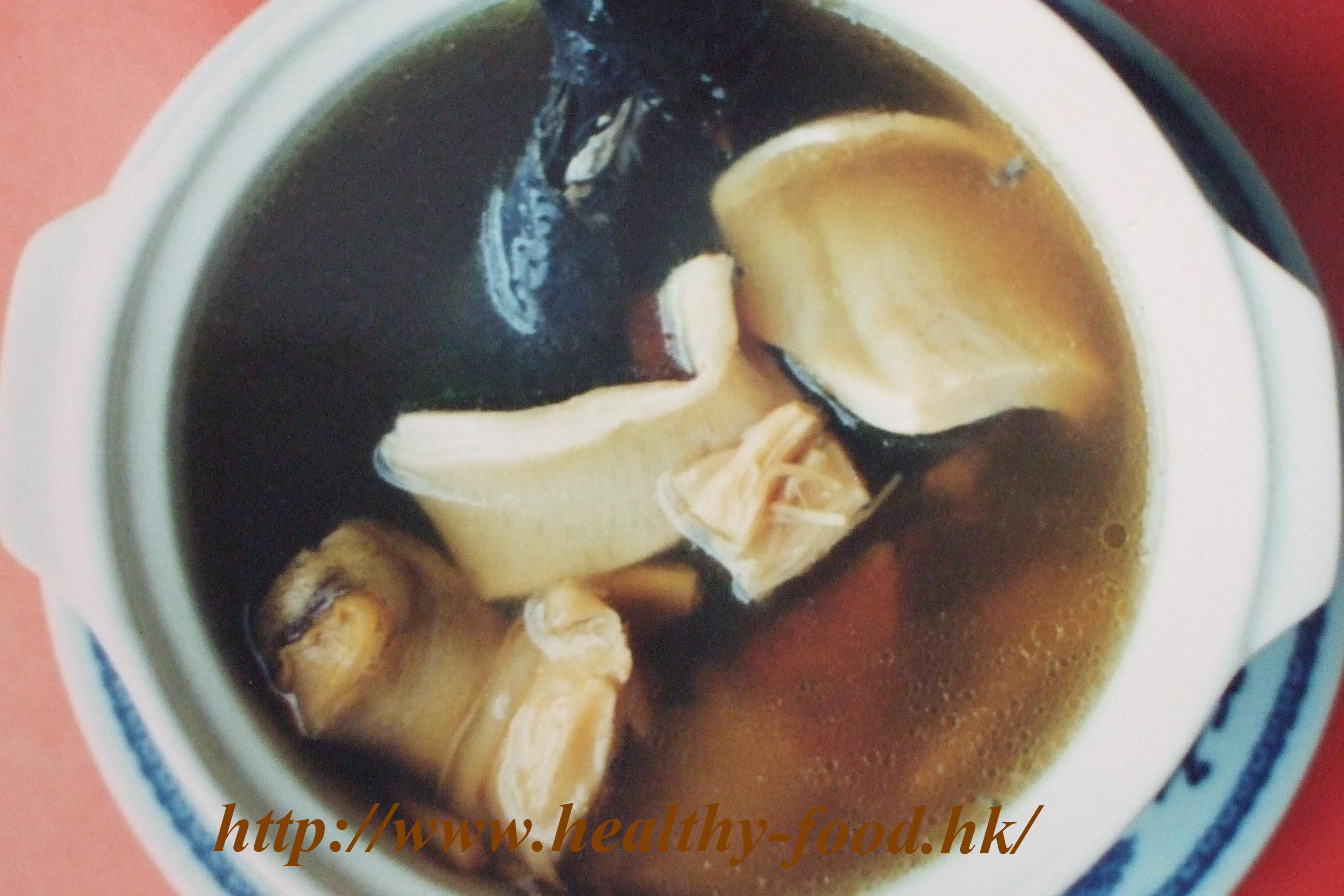 Double-Boiled Fish Maw, Conch and Silkie Chicken Soup