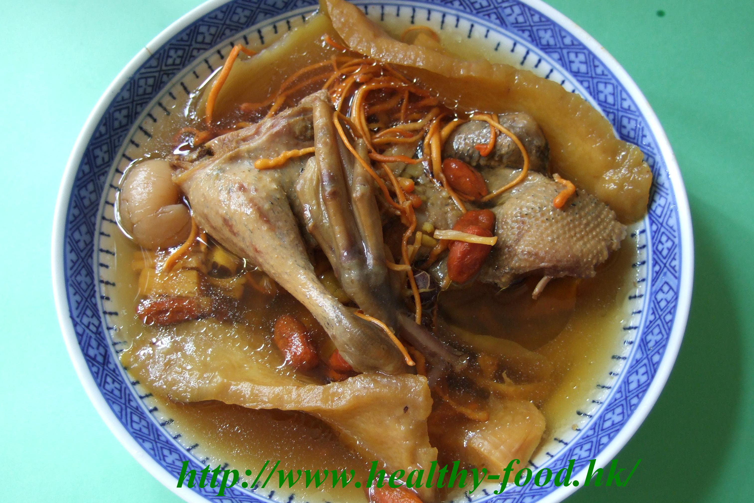Cordyceps Flower, Yam and Goji Double-Boiled Teal Duck Soup
