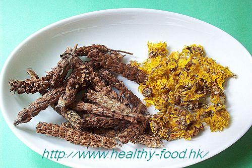 Xia Ku Cao and Golden Chrysanthemum Tea