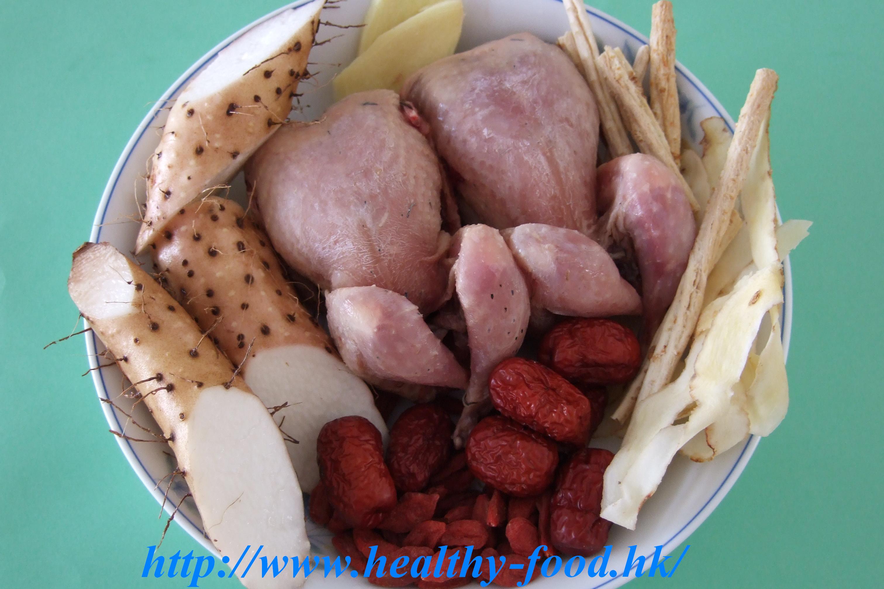 Fresh Chinese Yam, Sha Shen, Yu Zhu and Quail Soup