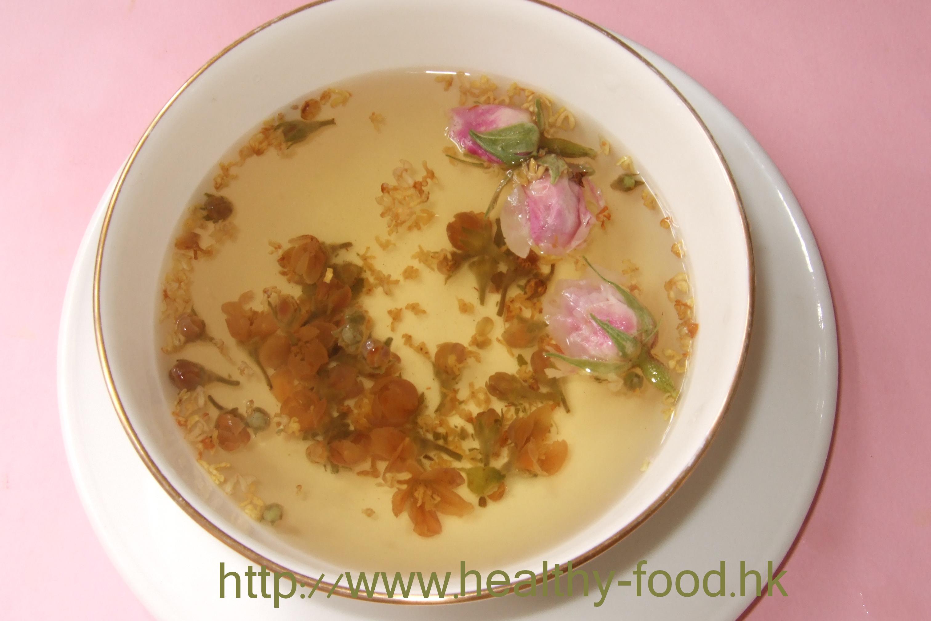 Three-Flower Tea (Apple Blossom, Rose and Osmanthus)