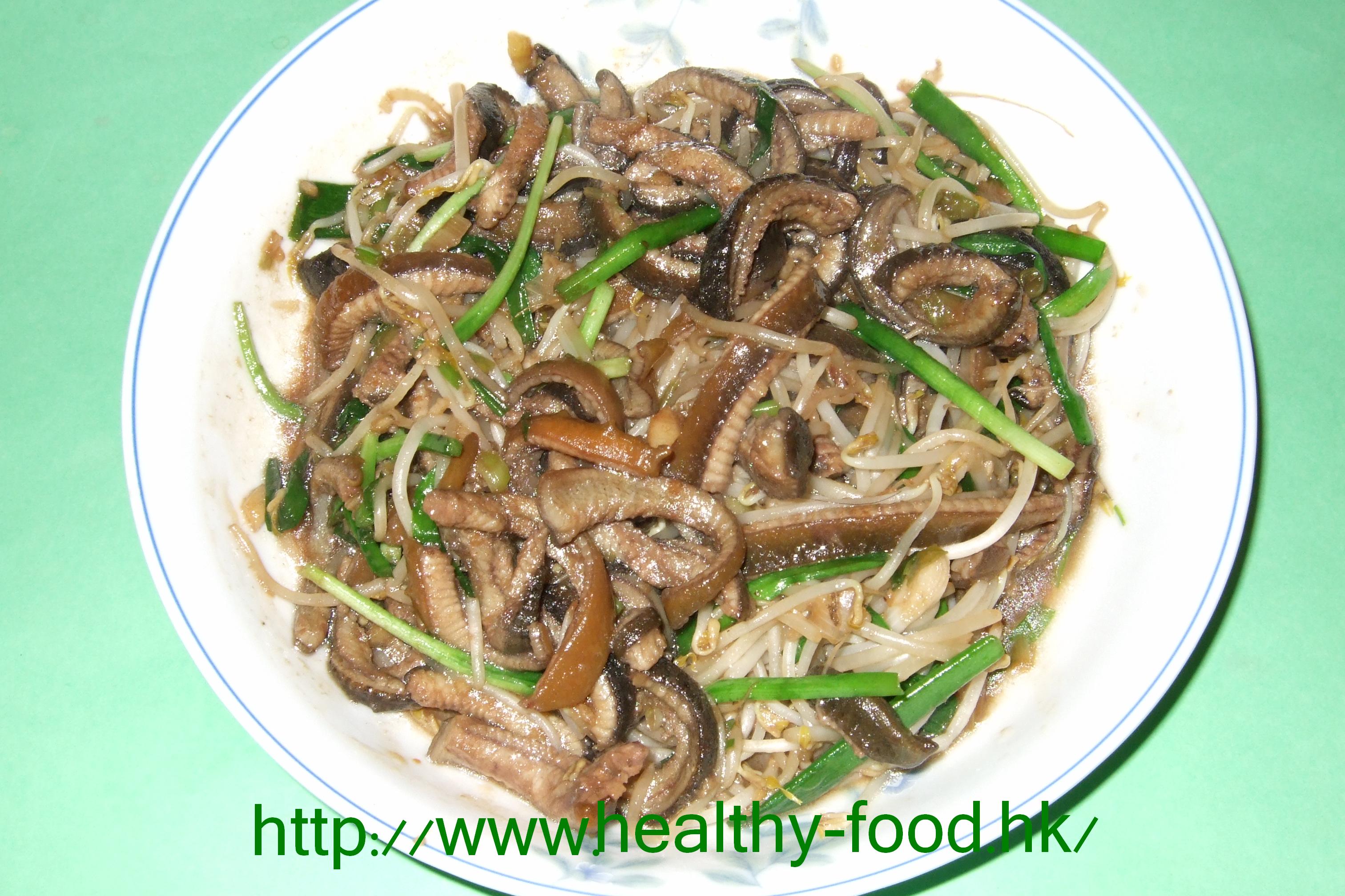 Stir-Fried Shredded Eel (Chao Shan Hu)