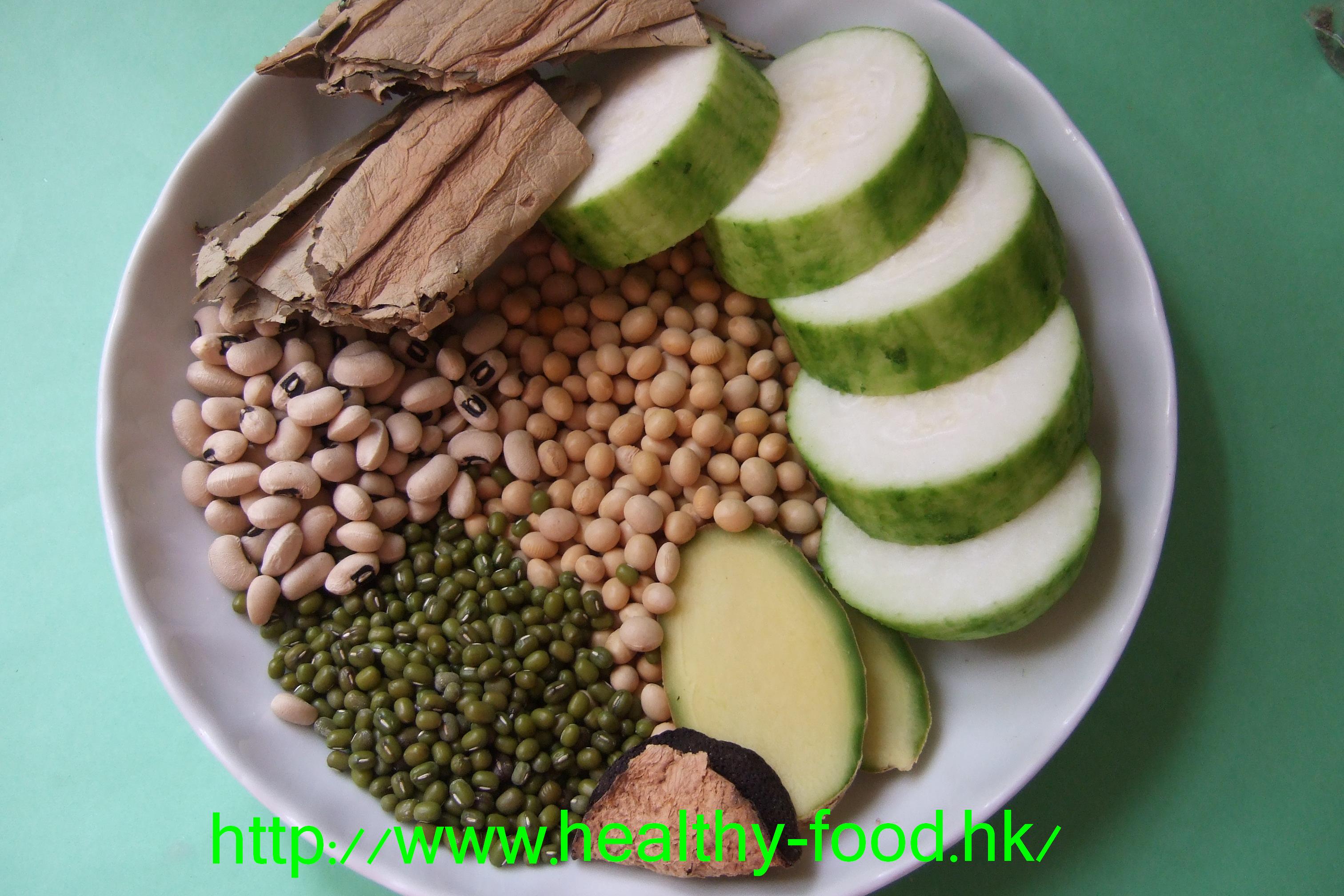 Three-Bean, Lotus-Leaf and Hairy-Gourd Soup