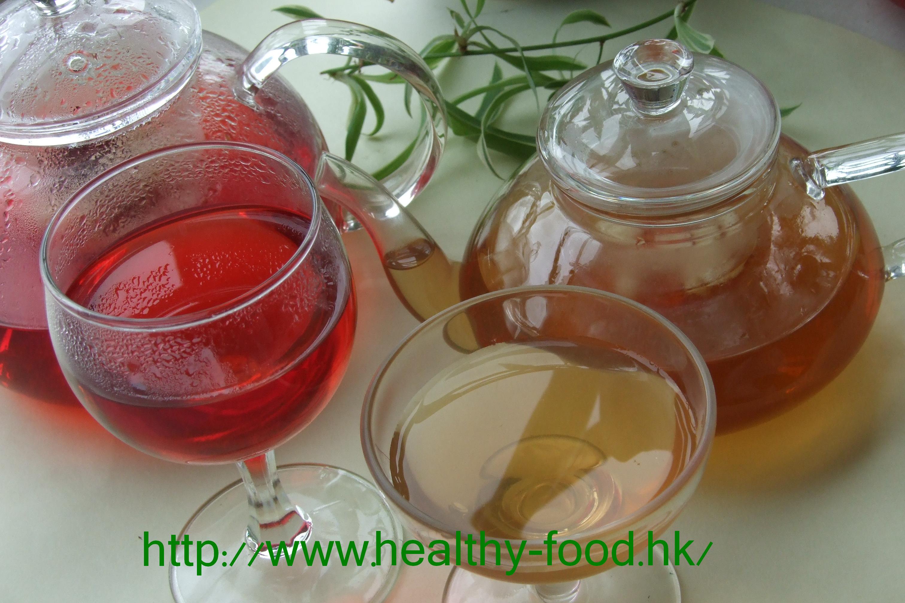 Lemongrass, Apple and Carrot Cooler; and Roselle and Apple Tea