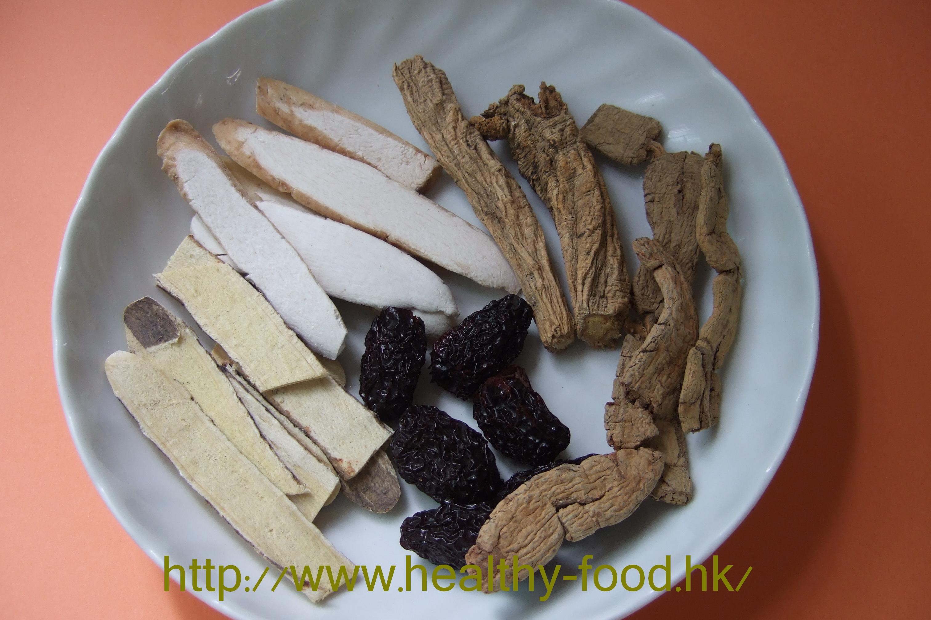 Astragalus Codonopsis Morinda Soup (bei qi dang shen ba ji tang)