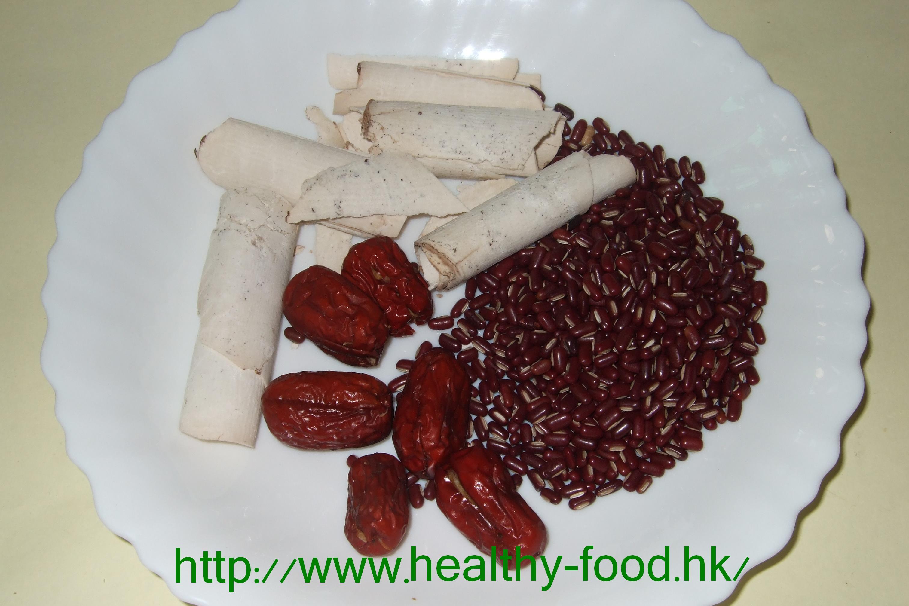 Adzuki Bean Poria Jujube Soup (chi xiao dou fu ling da zao tang)