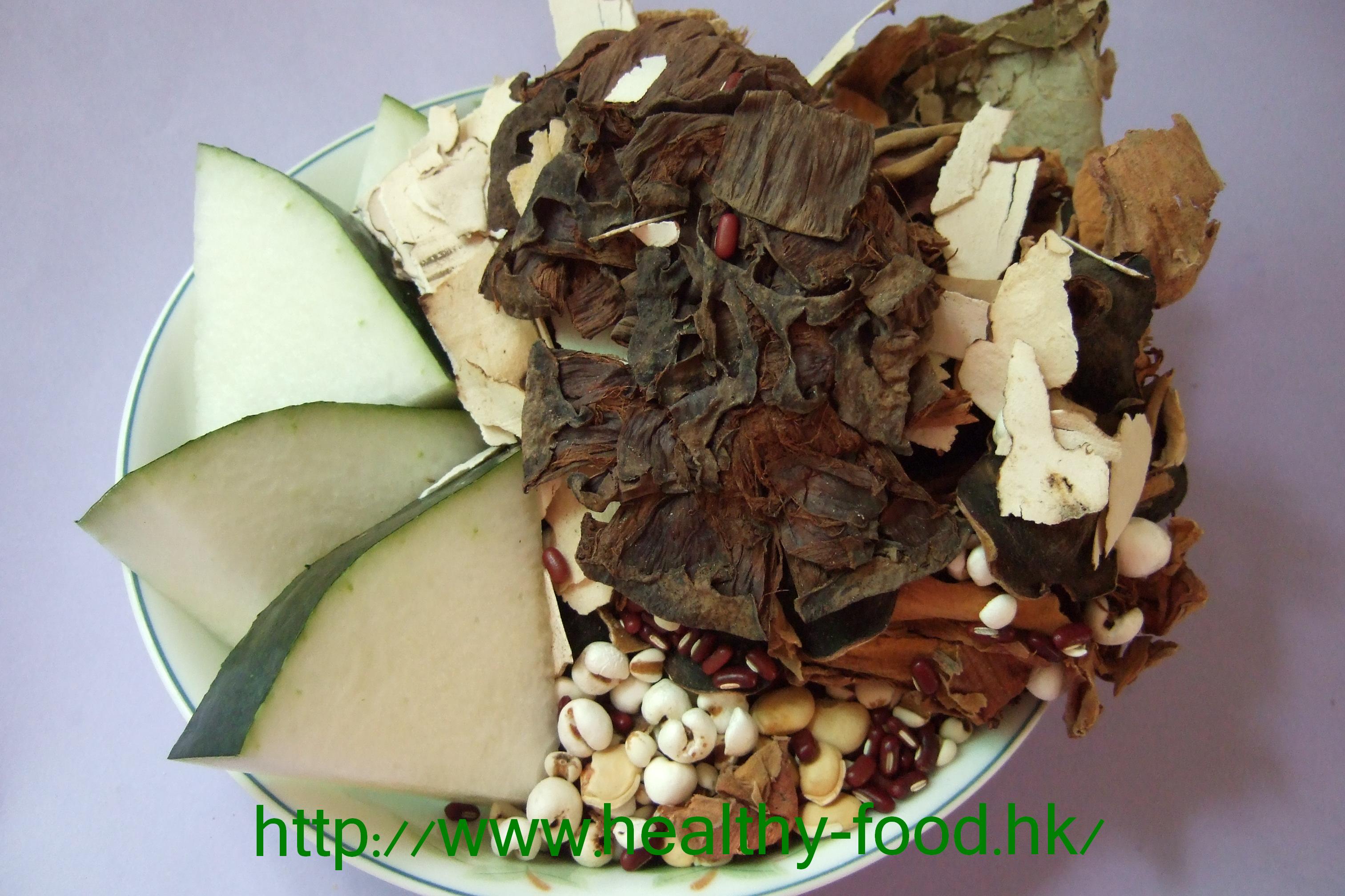 Dampness-Clearing Winter Melon Soup (qu shi dong gua tang)