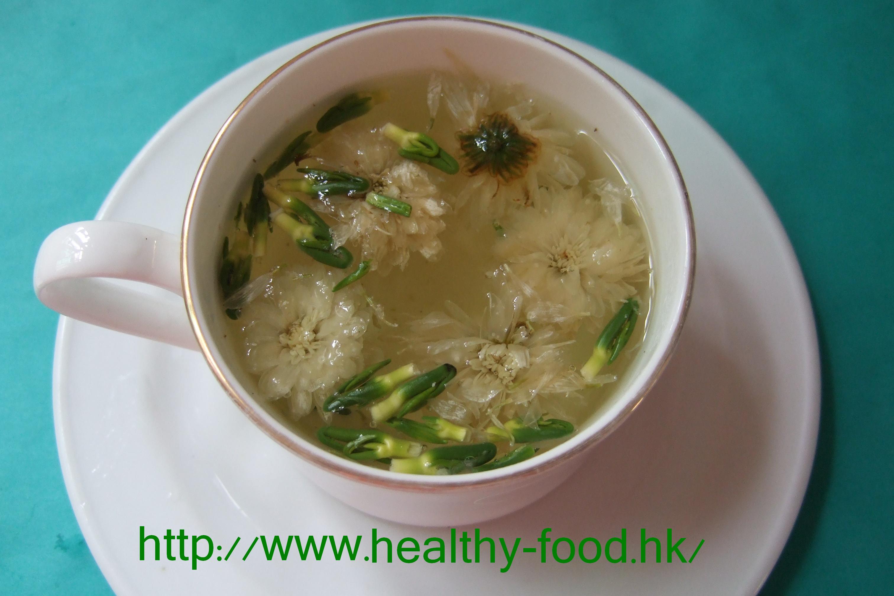 Chrysanthemum Lotus-Plumule Tea (ju hua lian zi xin cha)