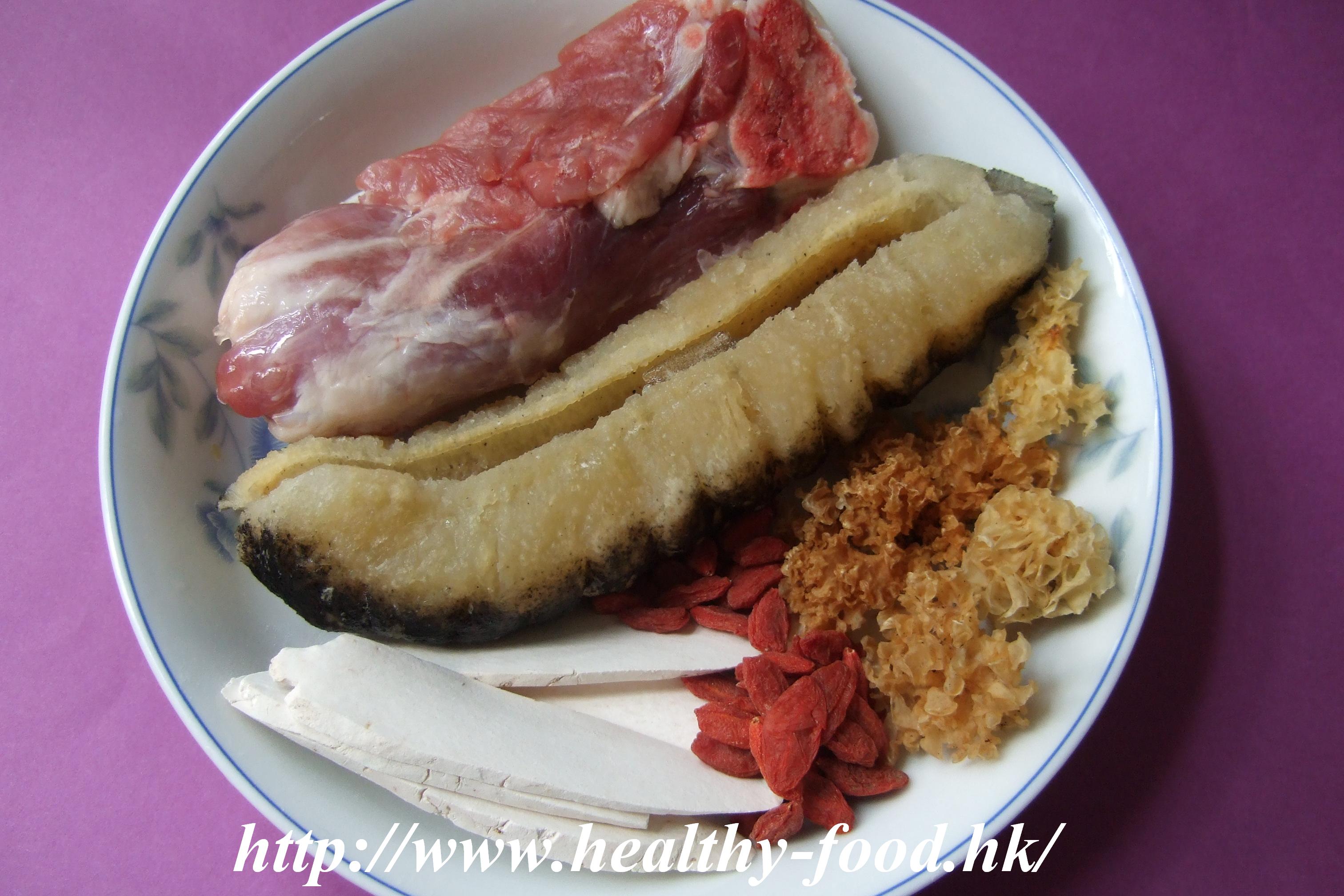 Chinese Yam, Goji, Snow Fungus and Sea Cucumber Soup