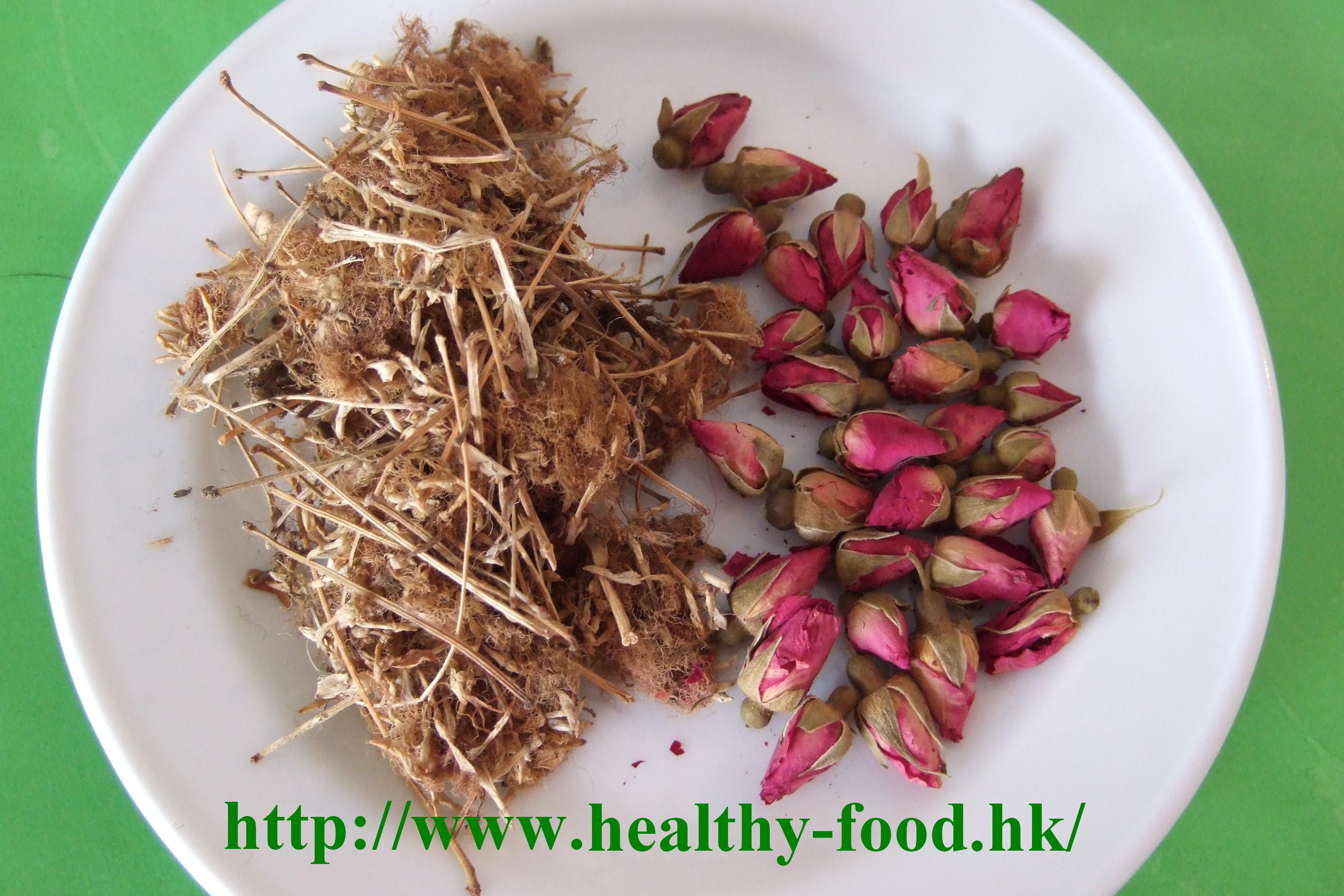 Mimosa (He Huan) Flower and Rose Tea