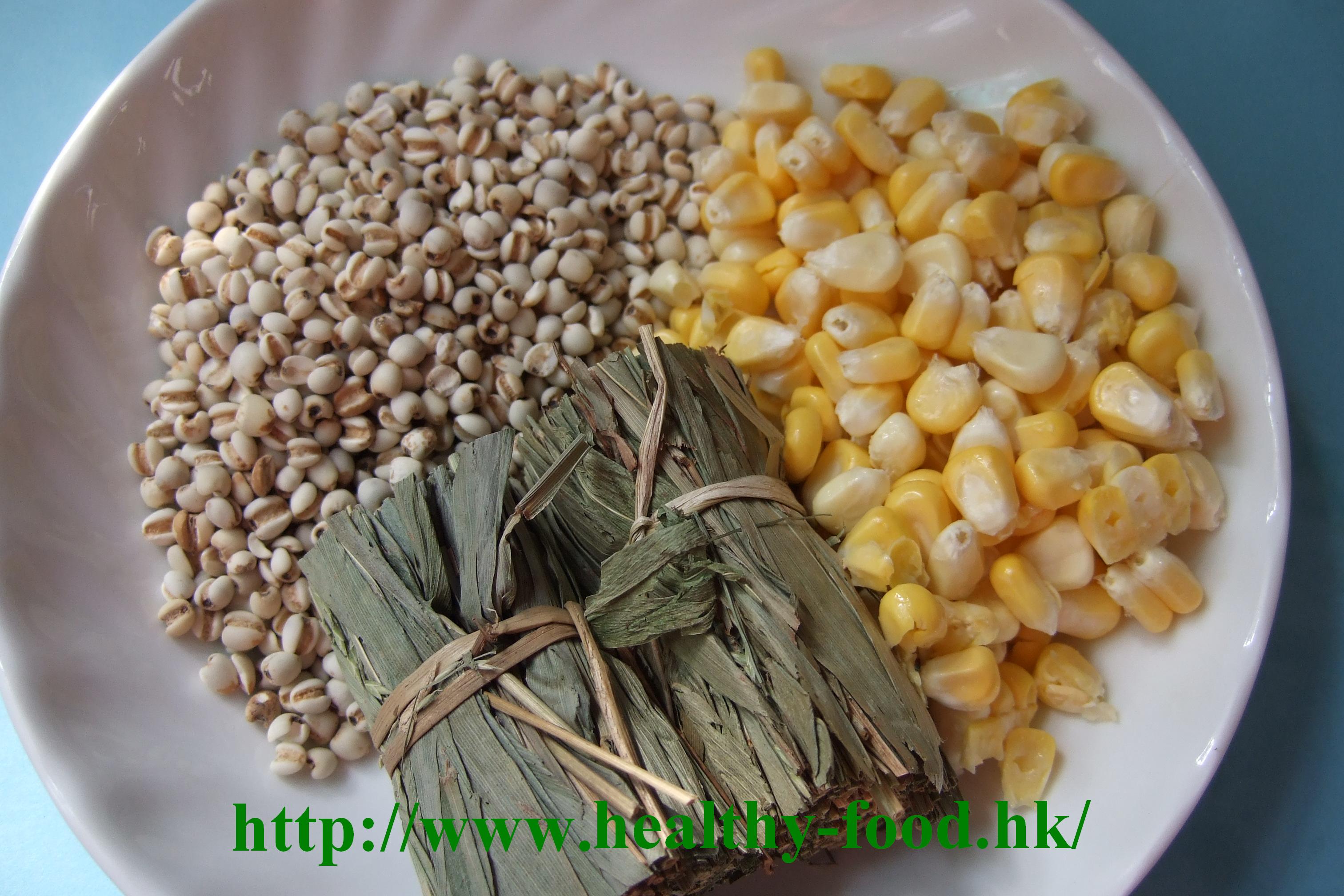 Lophatherum, Job's Tears and Corn Kernel Soup