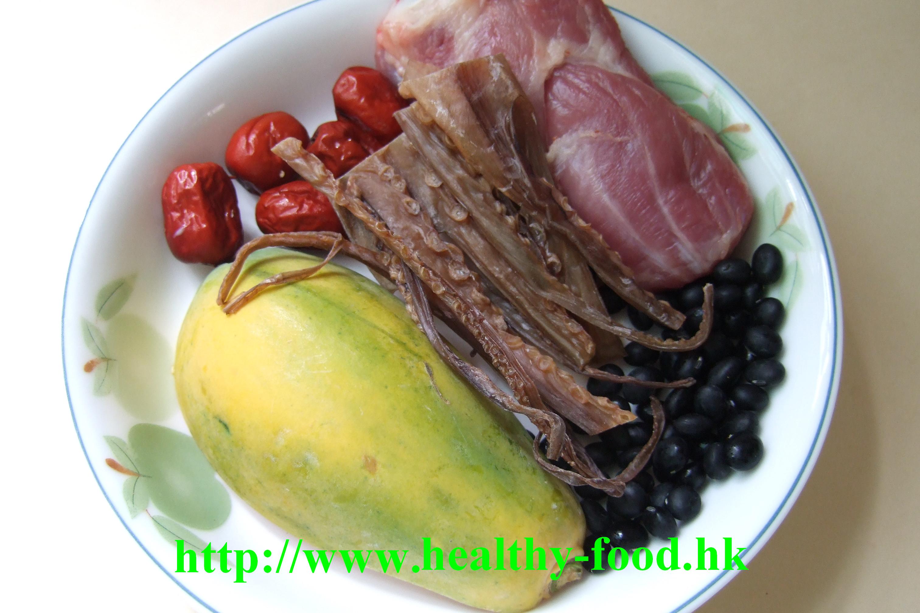 Green Papaya, Octopus and Black Bean Pork Shin Soup