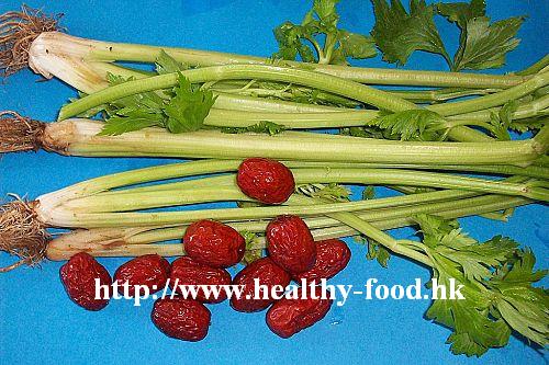 Chinese Celery and Red Date Soup