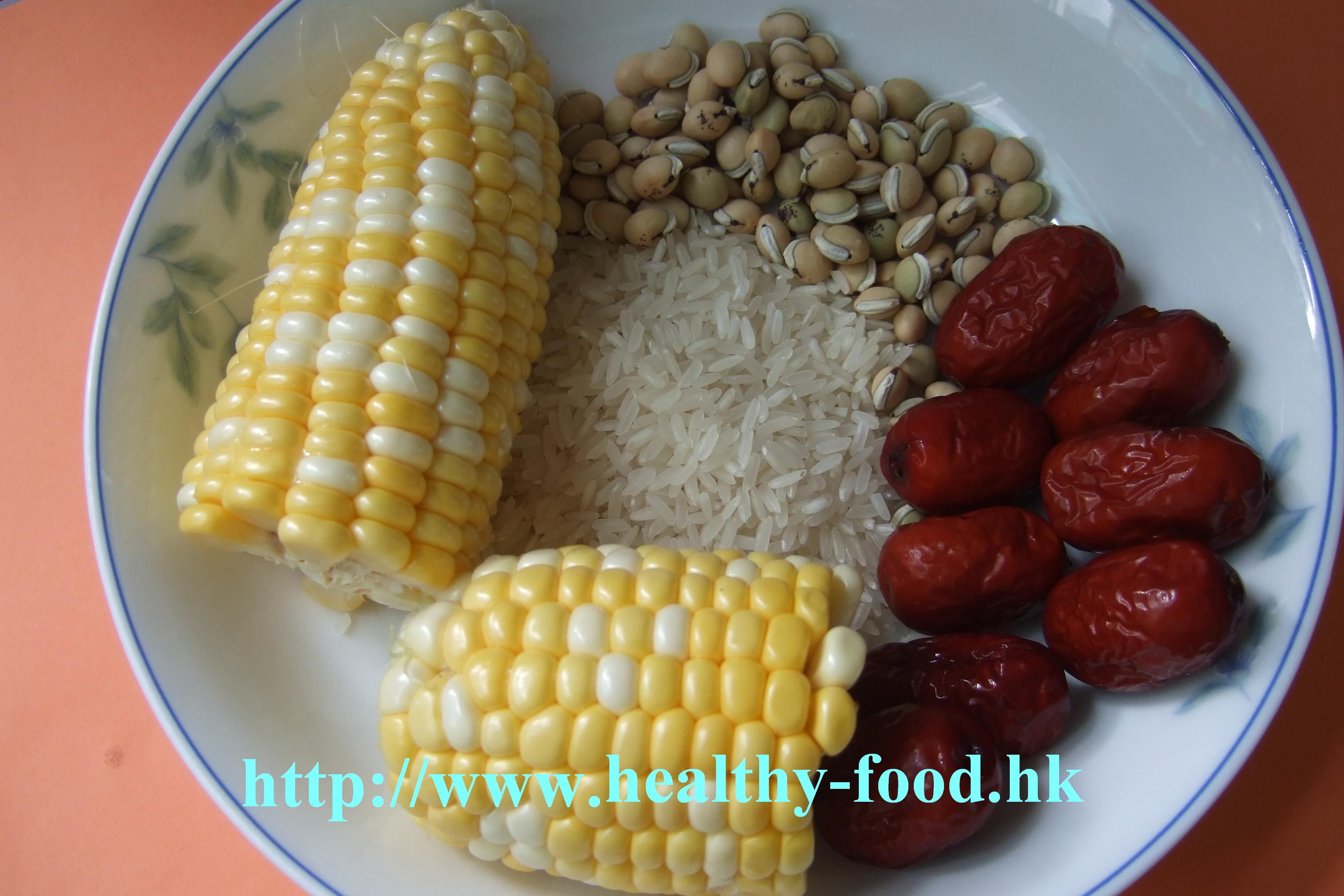 Corn, Hyacinth Bean and Red Date Congee