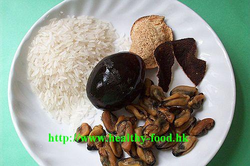 Century Egg and Dried Mussel Congee