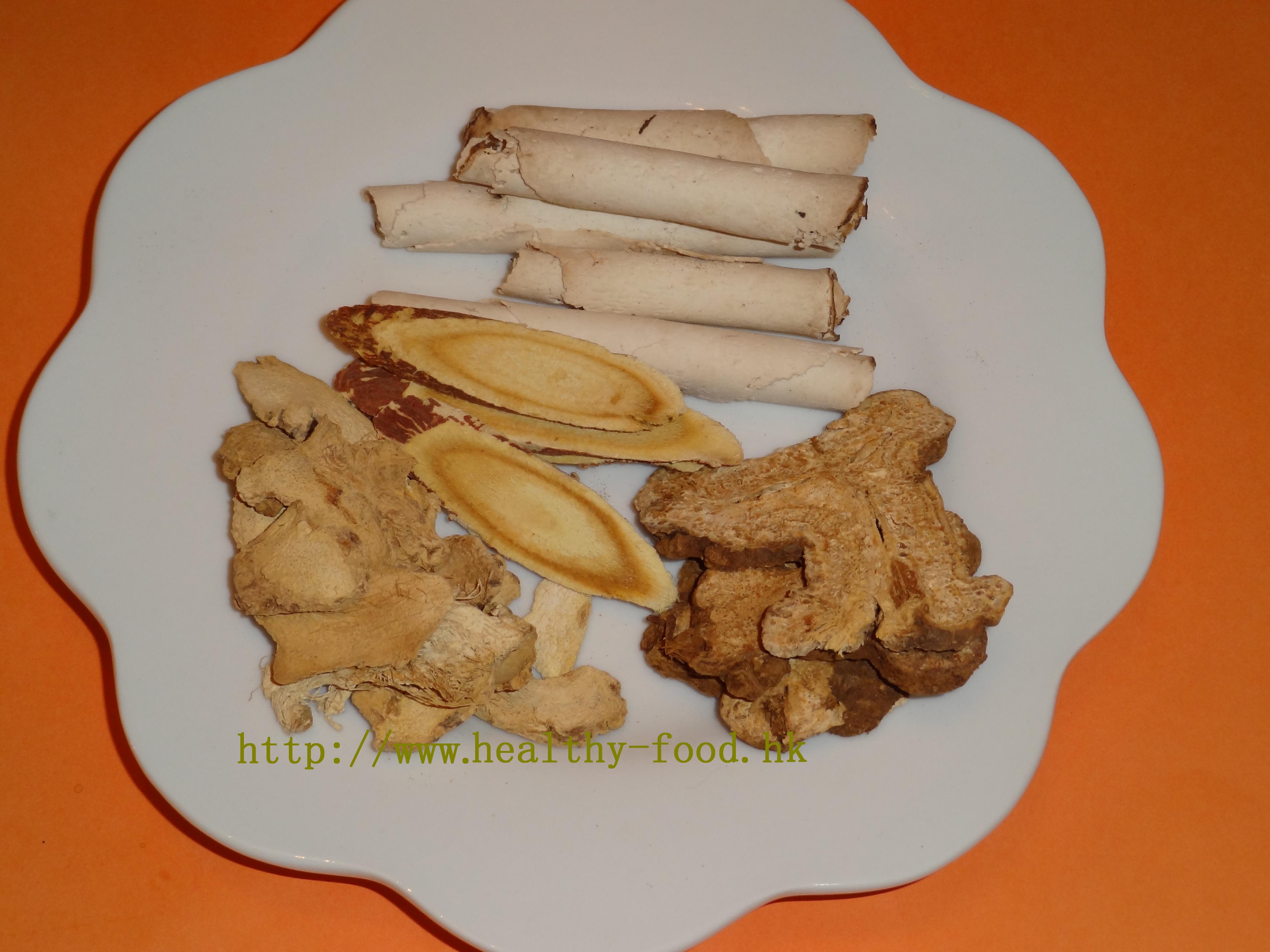 Dried Ginger, Poria, Atractylodes and Licorice Soup