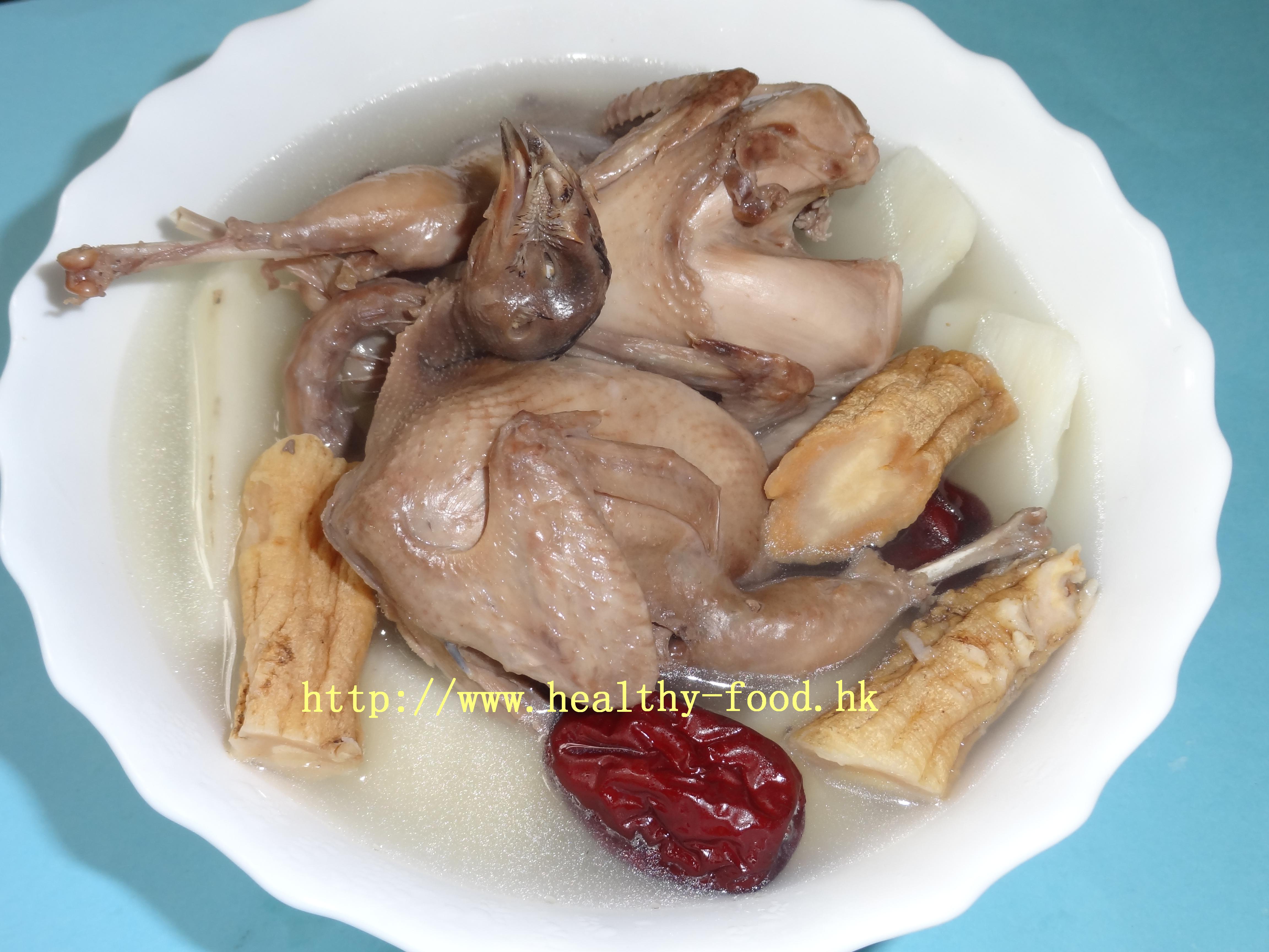 Fresh Yam, Codonopsis and Quail Soup