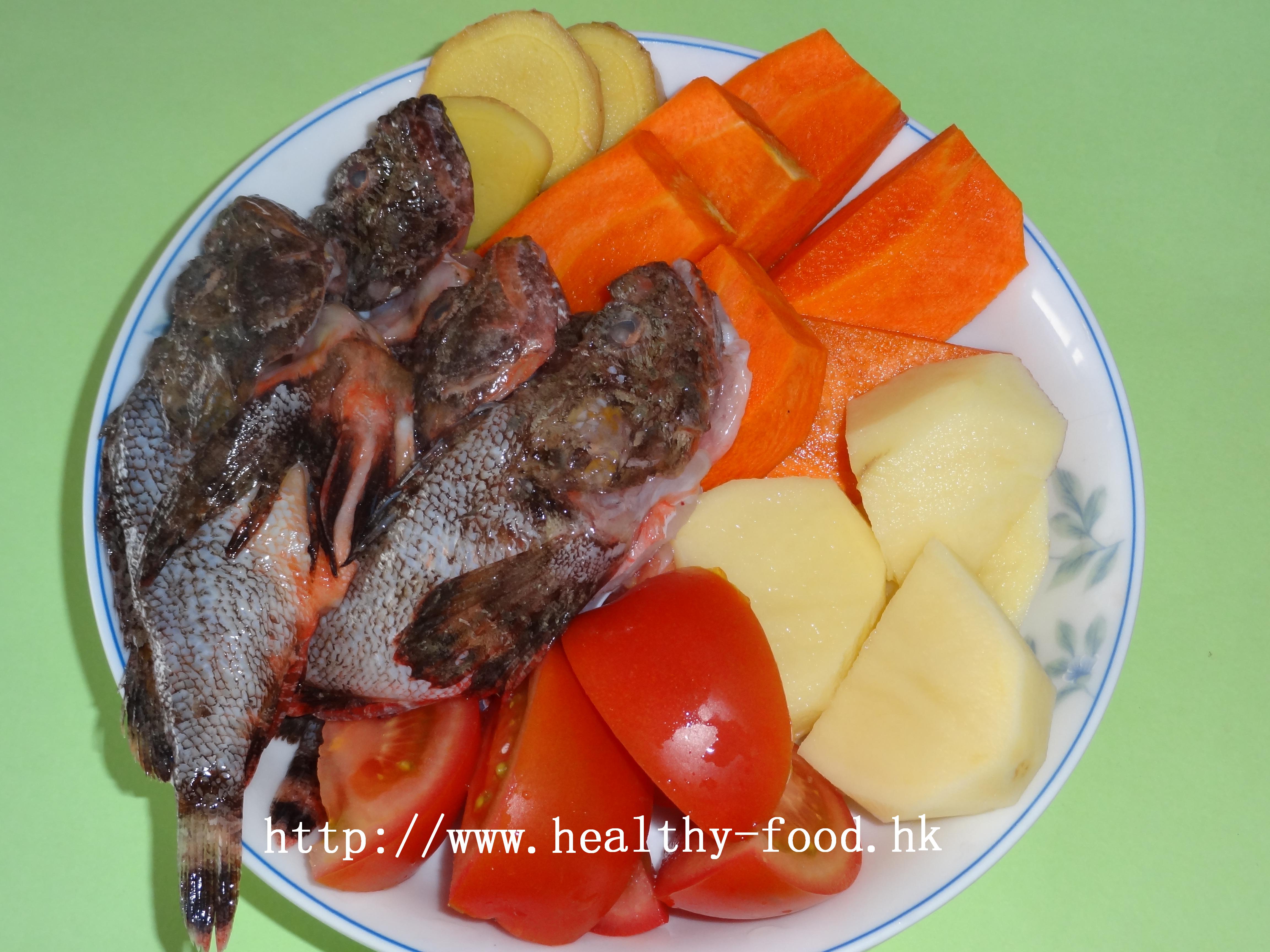 Tomato, Potato & Carrot Grouper Soup